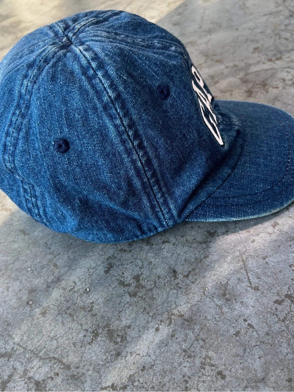 Vintage 2003 Baby Gap Denim Baseball Cap Hat 100% Cotton Size 3-4 Years